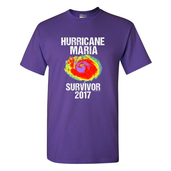Hurricane Maria Survivor 2017 DT Adult T-Shirt Tee