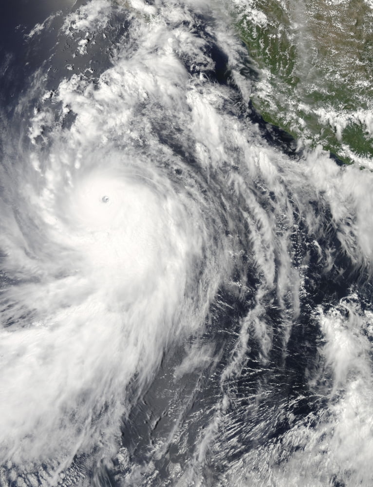 Hurricane Marie off Mexico Canvas Art - Stocktrek Images (25 x 32)
