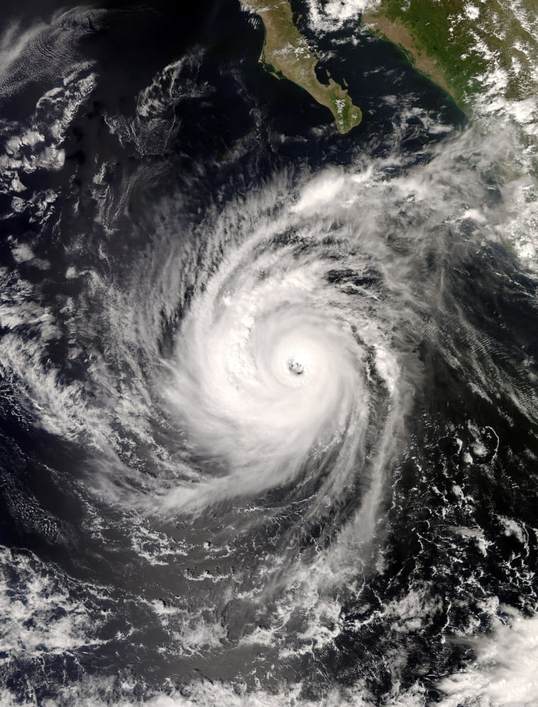 Hurricane Norbert off Mexico Canvas Art - Stocktrek Images (25 x 32)
