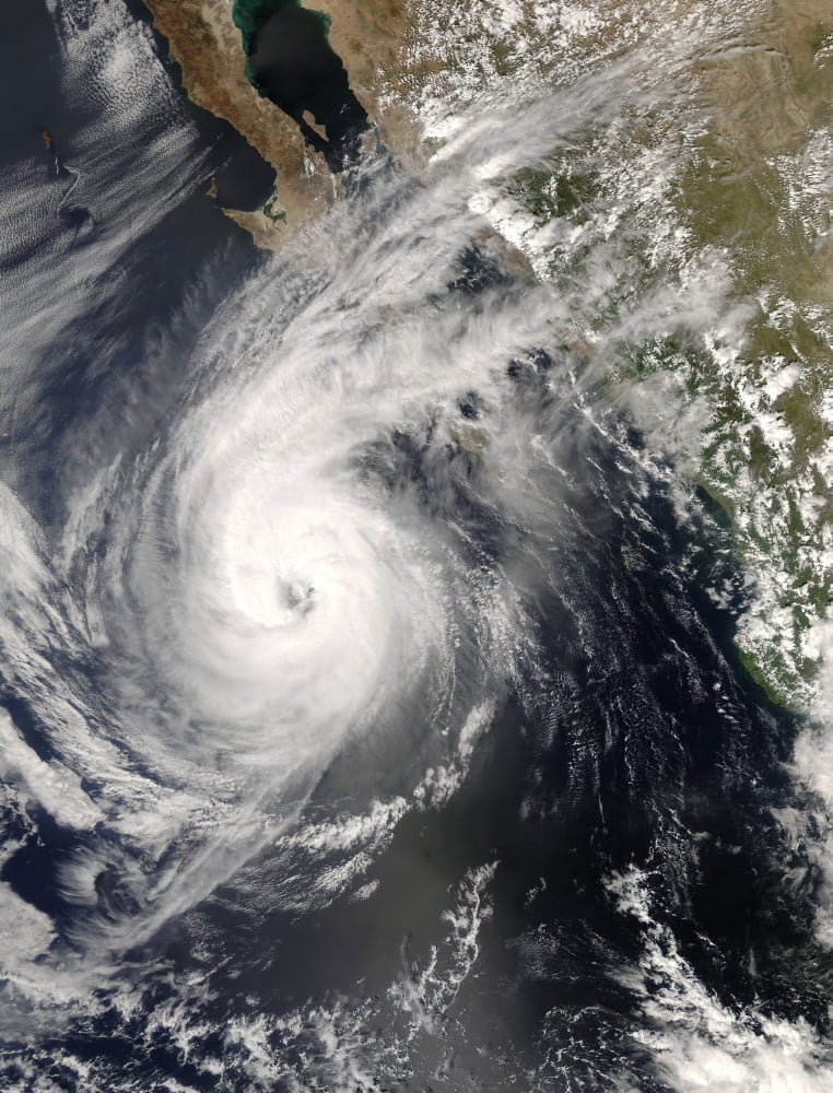 Hurricane Norbert off Mexico Canvas Art - Stocktrek Images (25 x 32)