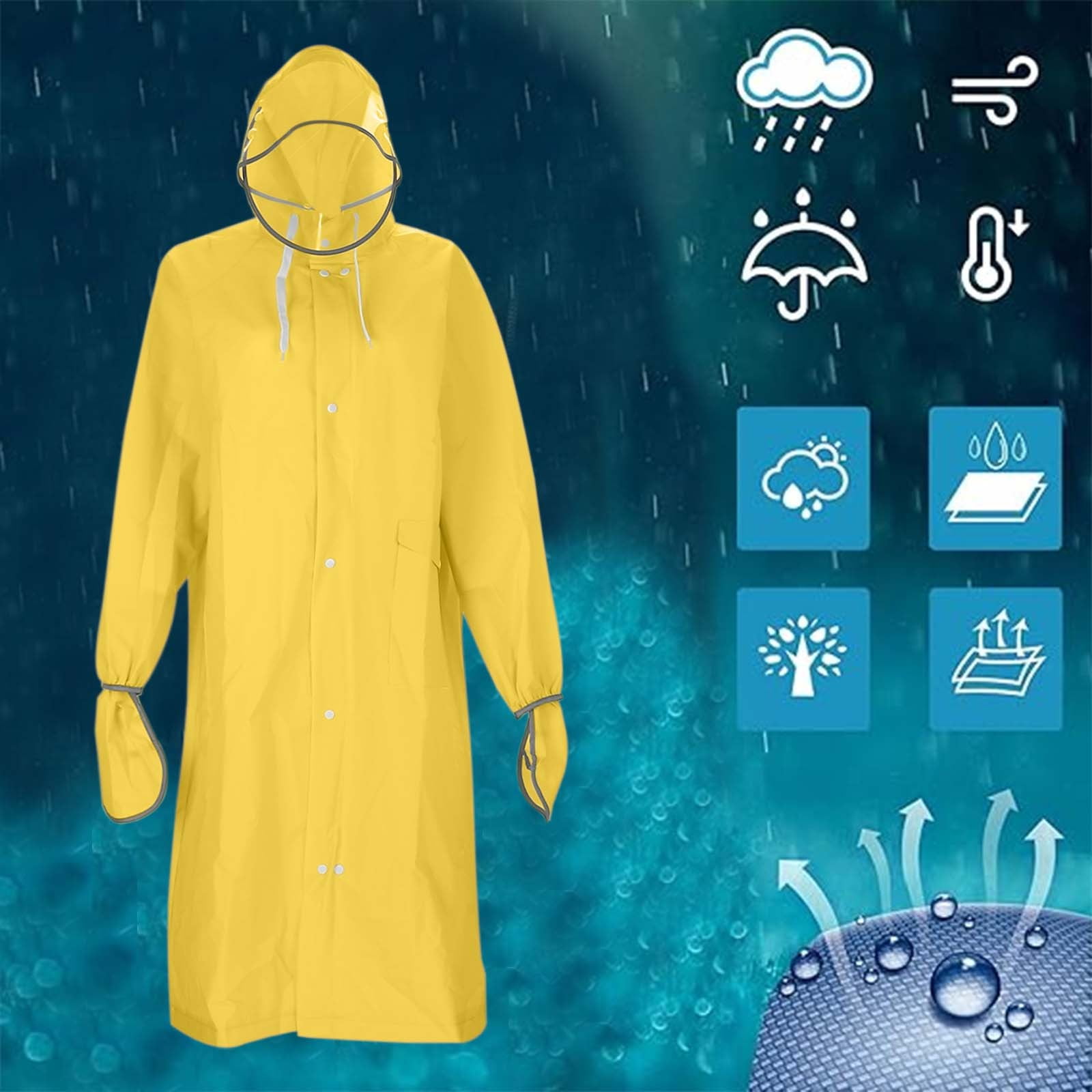 Hurricane Preparedness Items Rain Gear Rain Poncho Rain Suits for Men ...