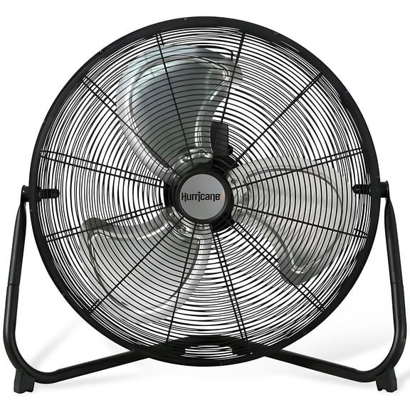 Open Box Hurricane Pro 20" 3 Adjustable Speed High Velocity Metal Fan, Black