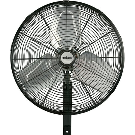 Hurricane Pro 20 Inch High Velocity Oscillating Wall Mount Fan, Black