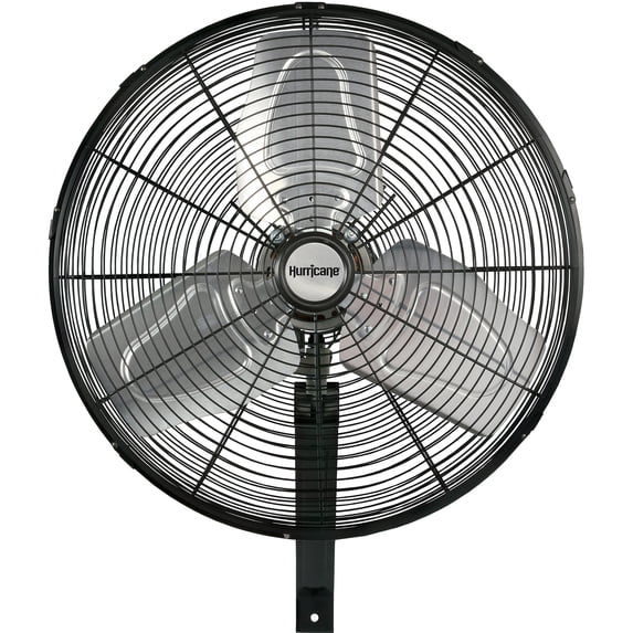 Hurricane Pro 20 Inch High Velocity Oscillating Wall Mount Fan, Black