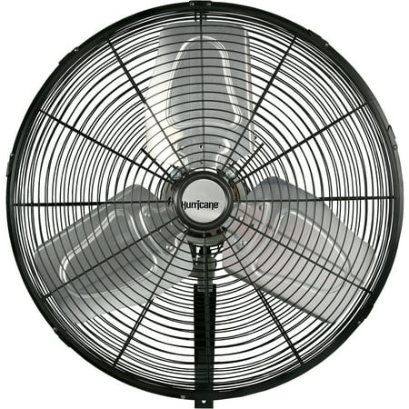 Hurricane Pro 30 Inch High Velocity Oscillating Wall Mount Fan, Black