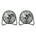 thumbnail image 1 of Hurricane Pro Series 20" High Velocity Orbital Floor Fan, Black (2 Pack), 1 of 12