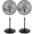 thumbnail image 1 of Hurricane Pro Series 20 Inch High Velocity Oscillating Pedestal Fan, 2 Pack, 1 of 10