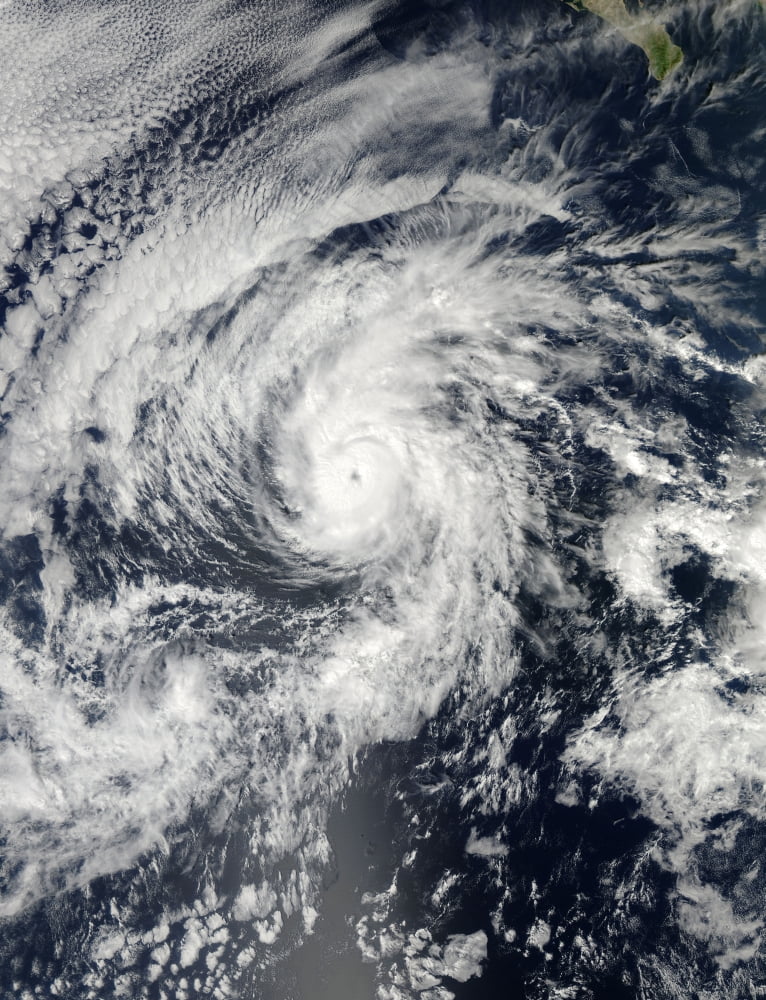 Hurricane Raymond off Mexico Canvas Art - Stocktrek Images (25 x 33)