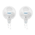 thumbnail image 1 of Hurricane Supreme 12” Oscillating 3 Speed Portable Wall Mount Fan, 2 Pack, 1 of 9