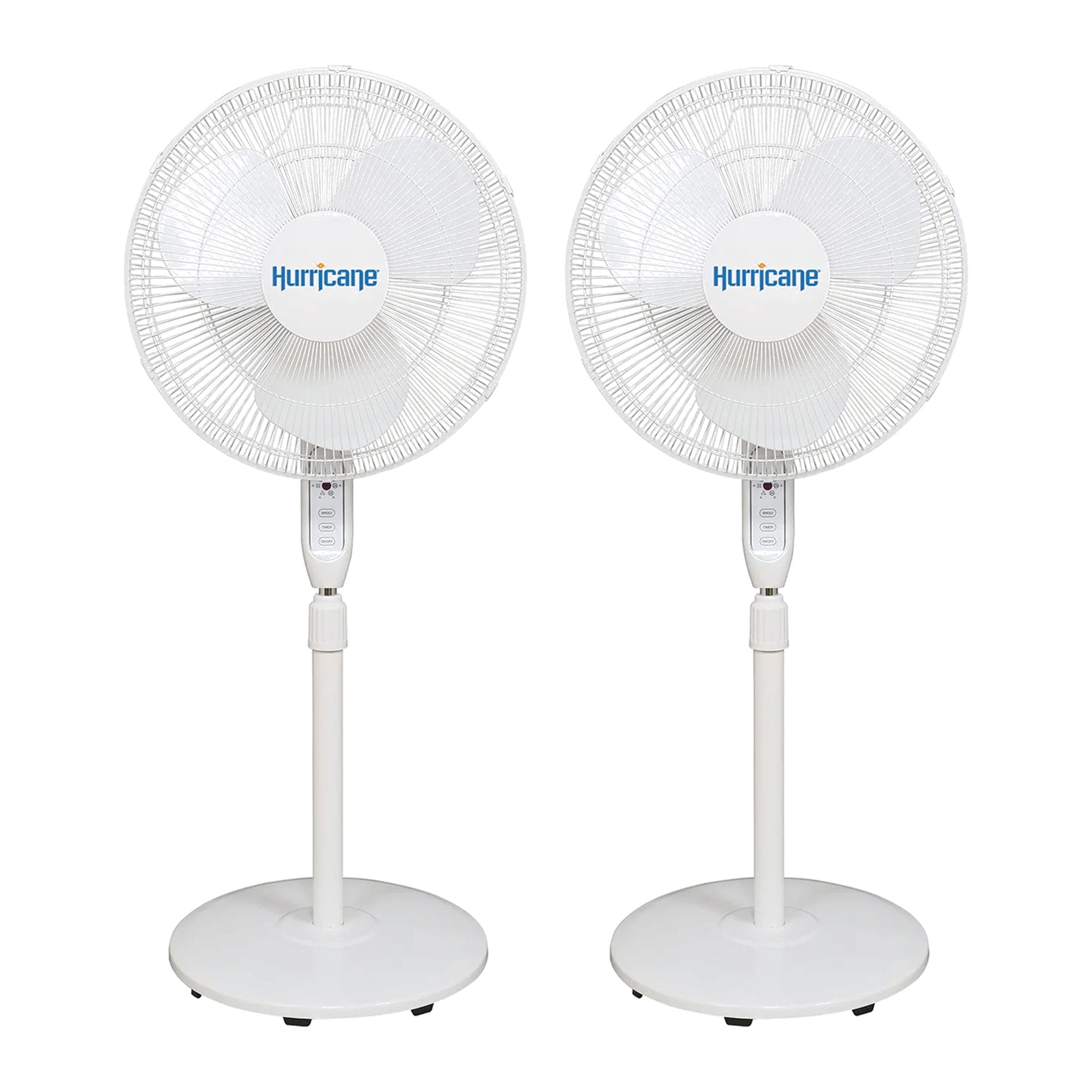 Hurricane White 16" Oscillating Remote Controlled Pedestal Fan
