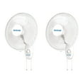 thumbnail image 1 of Hurricane Supreme 16 Inch 90 Degree Oscillating 3 Speed Wall Fan (2 Pack), 1 of 12