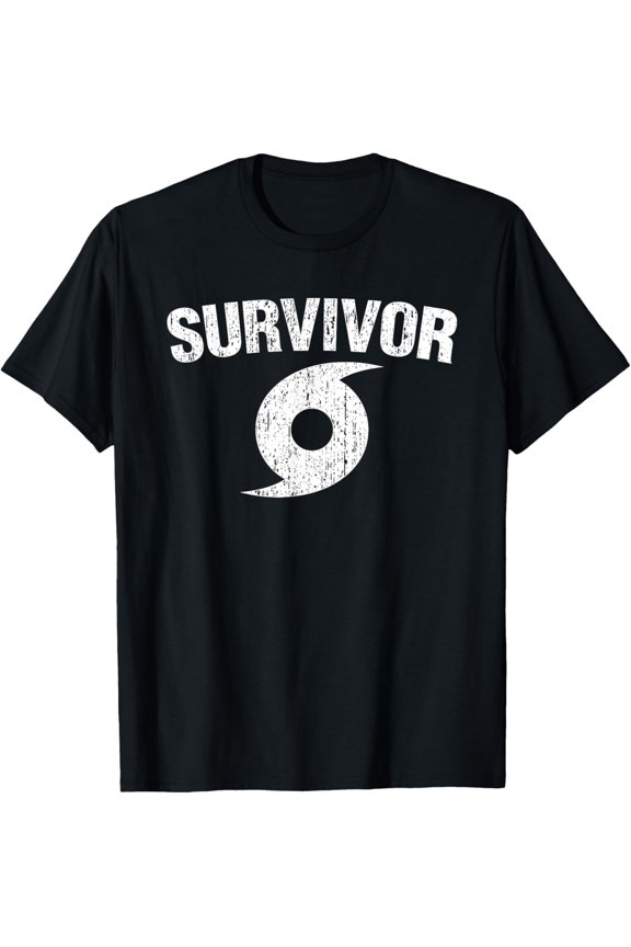 Hurricane Survivor Distressed T-Shirt T-Shirt