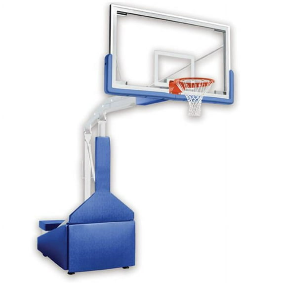 Hurricane Triumph Steel-Glass Official Size Portable Basketball System, Black