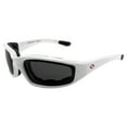 thumbnail image 1 of Hurricane Eyewear Vortex Sport Vented Foam Padded Riding Goggles White Frame with Polarized Smoke Lens, 1 of 7