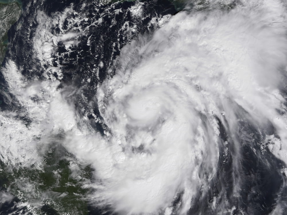 Hurricane Wilma in the Atlantic and Caribbean Canvas Art - Stocktrek Images (33 x 25)