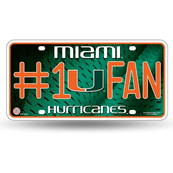 Hurricanes #1 Fan Metal License Plate Tag