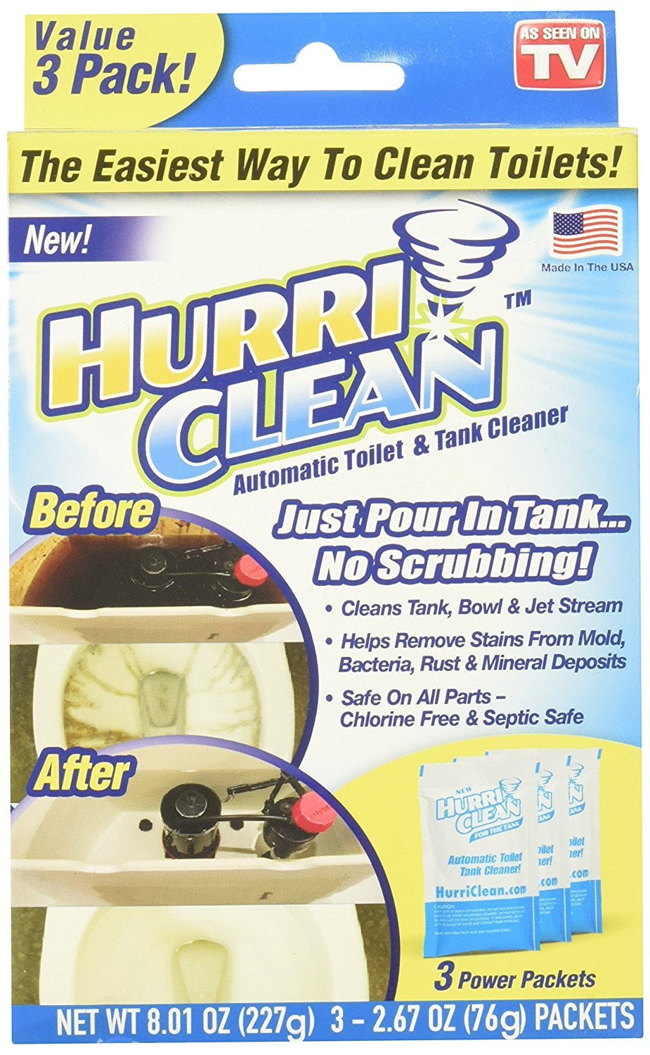 Hurriclean Automatic Toilet & Tank Cleaner