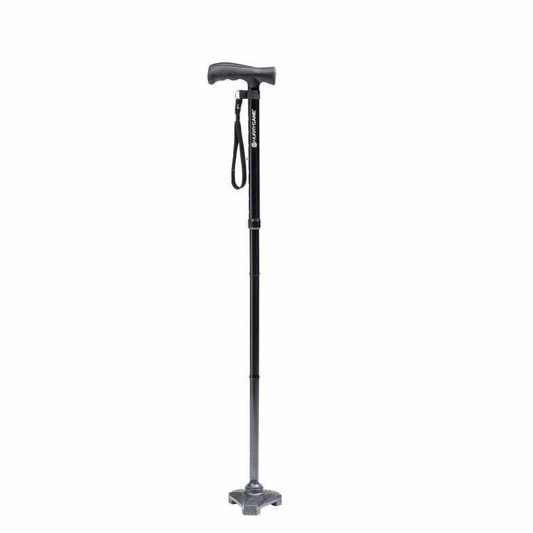 HurryCane Freedom Edition All-Terrain Cane - Black - Walmart.com