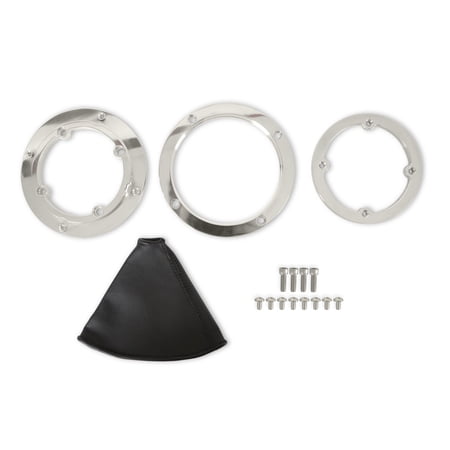 Hurst 116000HST Shifter Boot and Bezel - Round - Polished Finish
