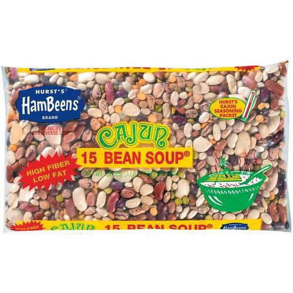 Hurst Hambeens 15 Bean Soup, Cajun, 20 oz dried beans with seasoning