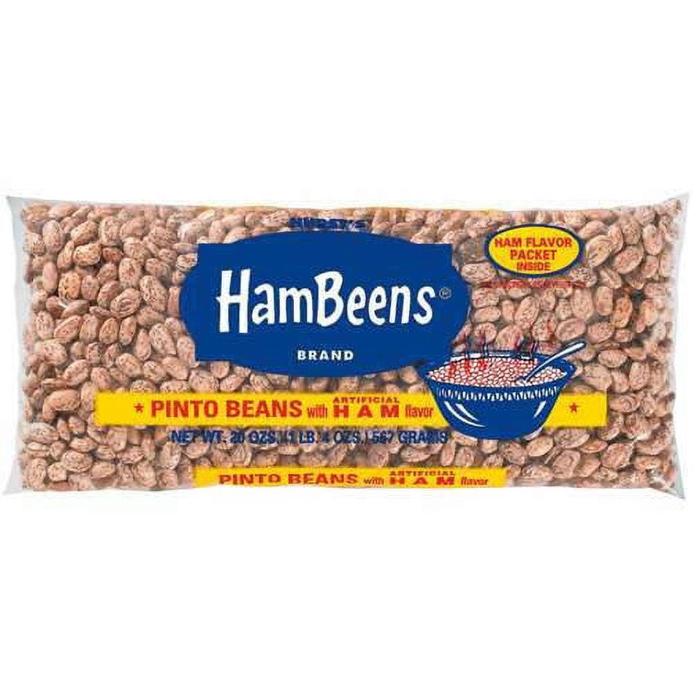 Hurst's HamBeens Pinto Beans, 20 oz dried pinto beans with seasoning
