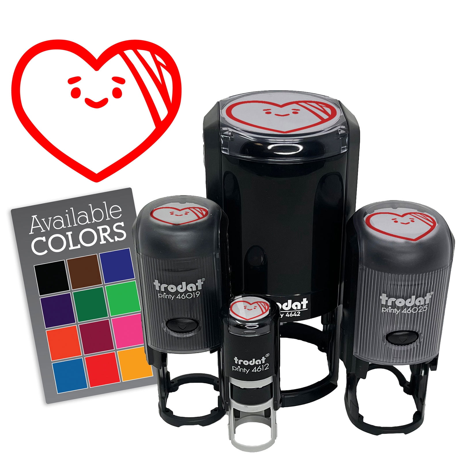 Recover Inking Roll Hurt Heart Bandage Recover Relationship Self-Inking Rubber Stamp for ...