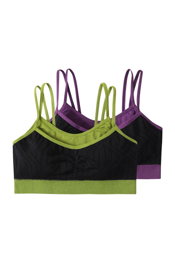 2 Pack High Impact Sports Bras for Women, Running Bra Workout Crop Tank Tops Longline Sports Bra Push up Army Green ,L