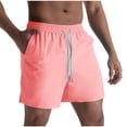thumbnail image 1 of Hurxie Athletic Gym Mens Shorts Workout Quick Dry Basketball Shorts with Pockets for Running Casual Activewear Pink,2XL, 1 of 6
