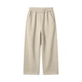thumbnail image 1 of Hurxie Boys Baggy Sweatpants Boys Straight Wide Leg Open Bottom Joggers with Pockets Drawstring Kids Athletic Pants, 1 of 7