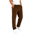 thumbnail image 1 of Hurxie Boys Corduroy Pants Kids Regular Fit Dress Trousers with Pockets, 1 of 7