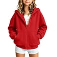 thumbnail image 1 of Hurxie Boys Zip Up Hoodie Sweatshirt Kids Long Sleeve Fleece Sweatshirts with Kangaroo Pockets 5-14 Years 9 Years, 1 of 7