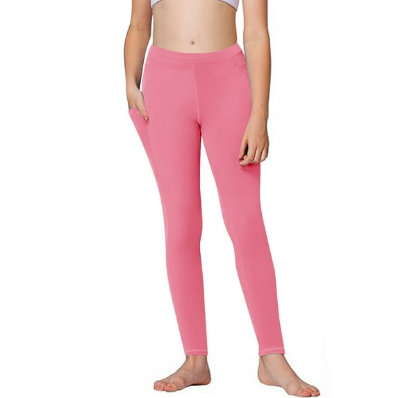 Hurxie Deals 2025 Girls Leggings Size 7-8 Pink 12 Years (Girl's)
