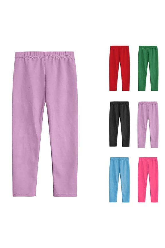 Hurxie 2025 Girls Pants Size 5, Toddler Kids Comfortable Leggings For Girls Leggings Pants Black,3 Years