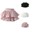 thumbnail image 1 of Hurxie 2025 Girls Pleated Skirt Tennis Athletic School Uniform Skirt Kids Double Layer Pleated Skirts Skorts with Shorts A-Line Skater Pink 8-9Y, 1 of 3