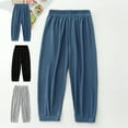 thumbnail image 1 of Hurxie Deals 2025 Girls Solid Color Leggings Cinch Bottoms Pants for Kids Girl Stretchy High Waisted Long Pants Gray 2-3T, 1 of 4