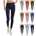 thumbnail image 1 of Hurxie Deals 2025 High Waisted Yoga Pants for Women Athletic Workout Leggings Fitness Sports Running Yoga Pants Tummy Control Tights Army Green,XXL, 1 of 7