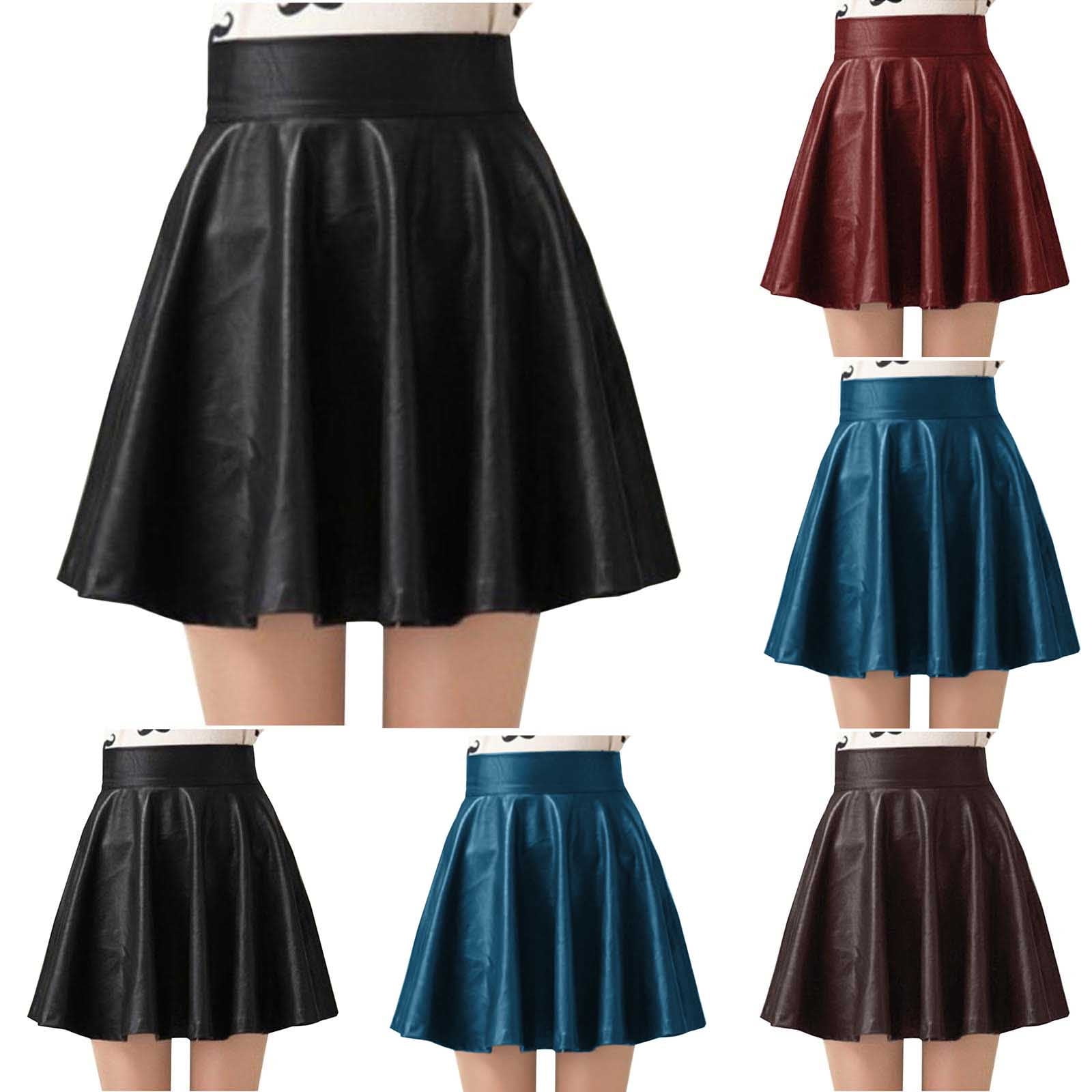 Hurxie 2025 Pu Leather Skirts For Girls Kids Teen Toddler Faux hurxie-2025-pu-leather-skirts-for-girls-kids-teen-toddler-faux