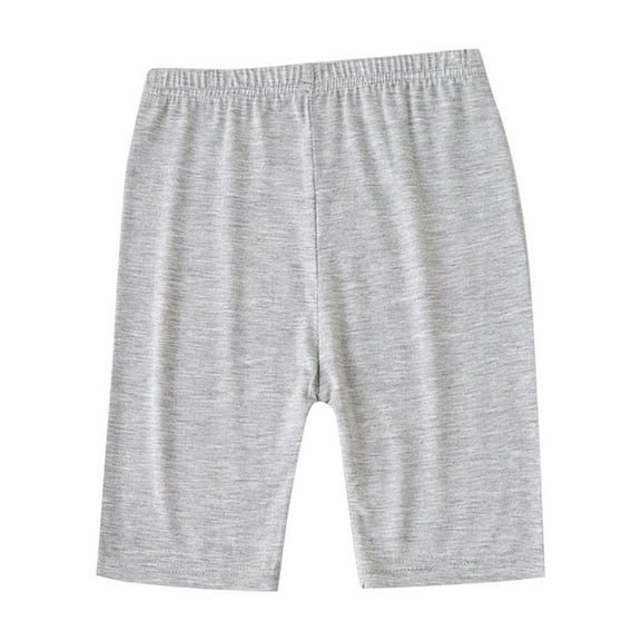 Hurxie Bike Shorts Girls 7-8 Summer Solid Color Casual High Waisted Five Quarter Pants 6 Years