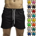 thumbnail image 1 of Hurxie Deals Sport Shorts Men Workout Shorts Men Compression Mens Shorts with Pockets Elastic Waist （ Men's ）, 1 of 6