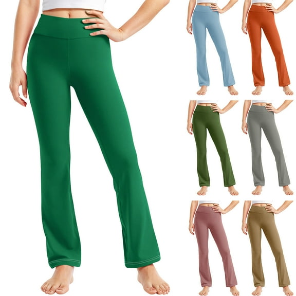 Hurxie Girls Leggings Yoga Pants Youth Athletic Dance Running Active Tights Army Green,12 Year