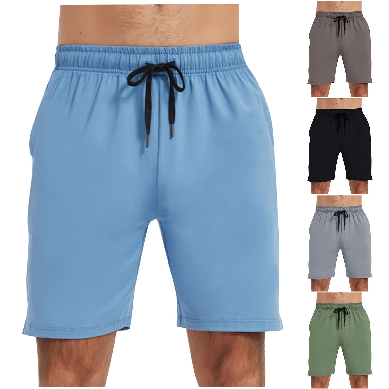 Hurxie Deals Gray Shorts Men Gym Shorts Men 5 Inch M （ Men's ...