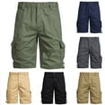 thumbnail image 1 of Hurxie Deals Khaki Shorts for Men Cotton Shorts Men 3 Inch Inseam M ( Big and Tall Men's ), 1 of 8