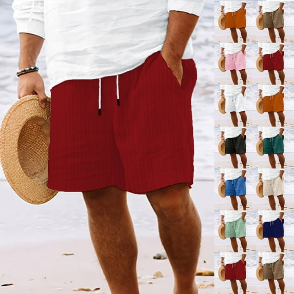 Hurxie Deals Mens Shorts Clearance 36 X 34 Mens Sport Shorts Basketball Shorts Men with Pockets M ( Men's )