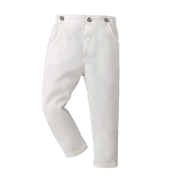 Hurxie Toddler Kids Boy School Uniform Pant Straight Fit Stretch Twill Chino Pant 12 Months