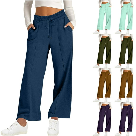 Hurxie Deals Women's Sweatpants $10 Purple,L (Women's S-2XL)