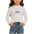 thumbnail image 1 of Hurxie Girls Half Turtleneck Long Sleeve Knit Slim Sweater Pullover Tops 9-10 Years, 1 of 7