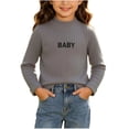 thumbnail image 1 of Hurxie Girls Half Turtleneck Long Sleeve Knit Slim Sweater Pullover Tops 9-10 Years, 1 of 7