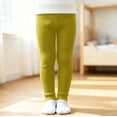 thumbnail image 1 of Hurxie Girls Ribbed Jersey Leggings Kids Warm Footless Tights Ruffles Knit Pants, 1 of 7
