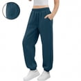 thumbnail image 1 of Hurxie Girls Sweatpants Straight Leg French Terry Joggers Baggy Sweatpants for Teen Girls Light Blue,7 Years, 1 of 7