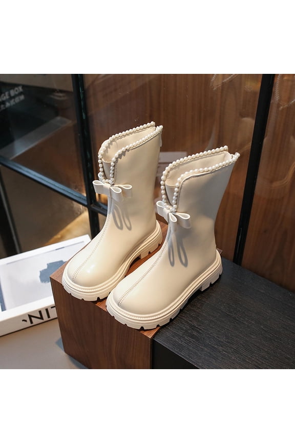 Girls Toddler Cowgirl Boots Riding Round Toe Cowboy Boot Little Kids Short Calf Western Cowgirl Booties White 26